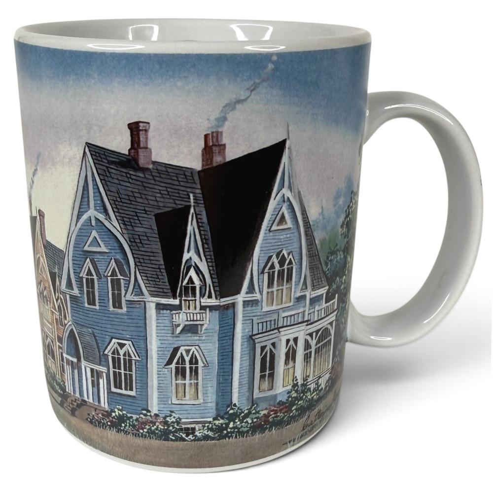Lang and Wise Coffee Mug Sunday Morning Catherine Karnes Munn 2001 Ceramic VTG